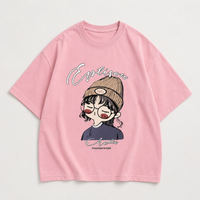 Thumbnail for CuteStyle – A la última y cómoda: camiseta con estampado de dibujos animados oversize