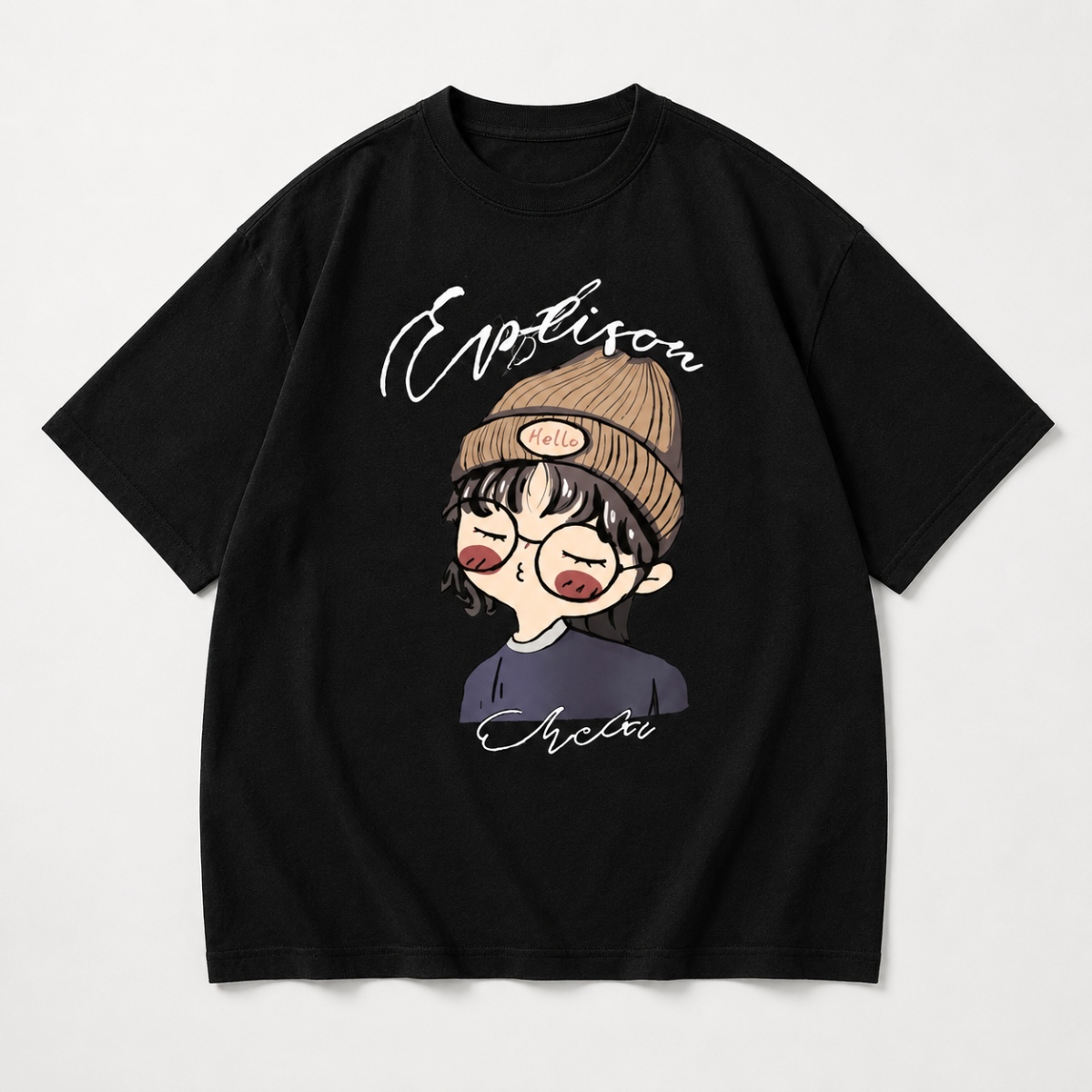 CuteStyle – A la última y cómoda: camiseta con estampado de dibujos animados oversize