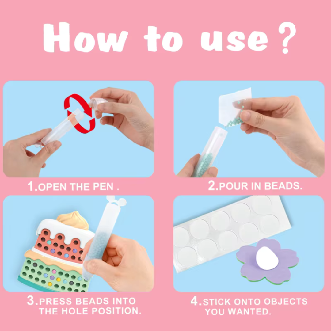 DIY Beads Pen™ - Construir, hacer y disfrutar - Set de pintura con cuentas