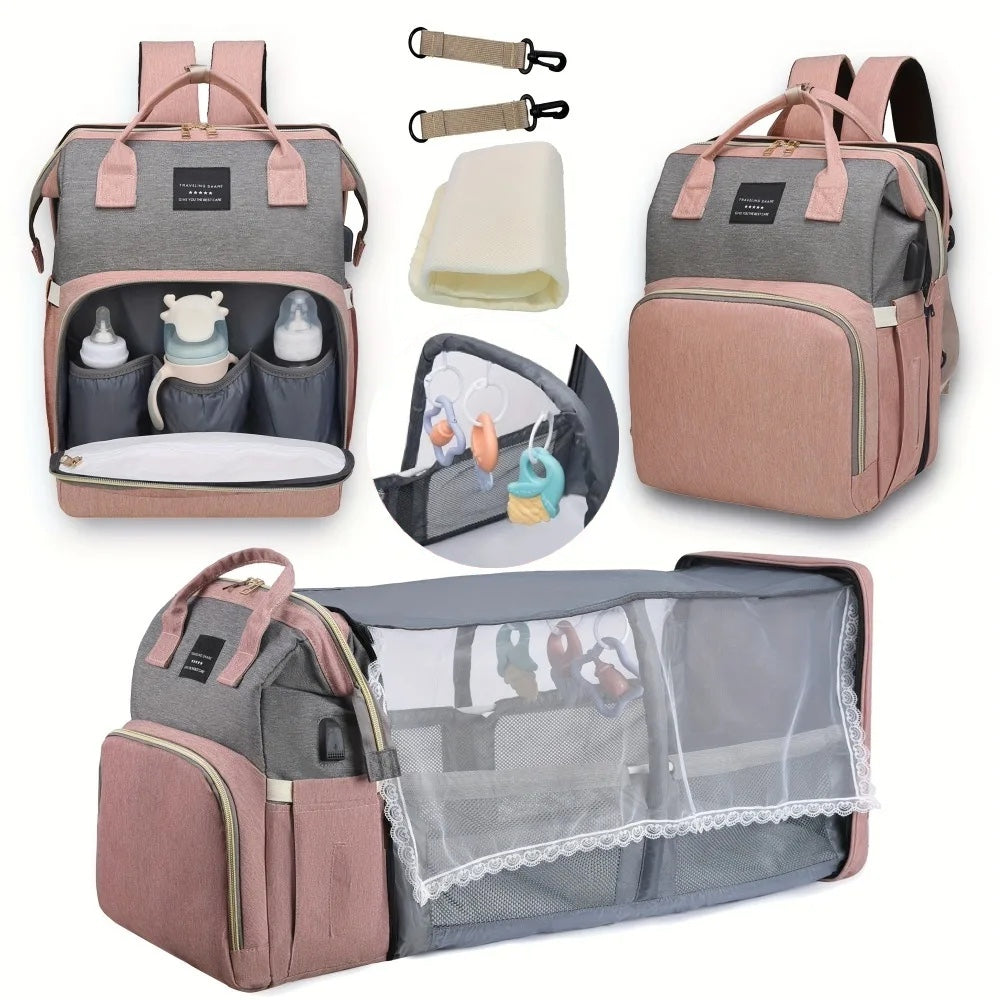 Nuvella Baby – Siempre preparado: bolso cambiador multifuncional con cama