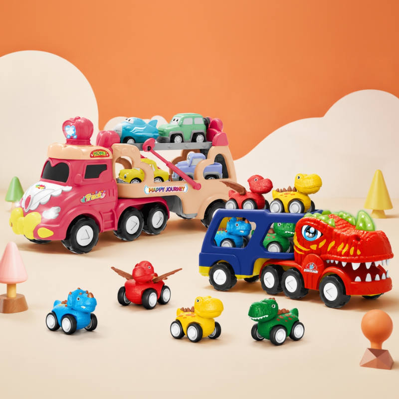 DinoDrive – Creativo y aventurero – Set de juego «Camión 5 en 1»