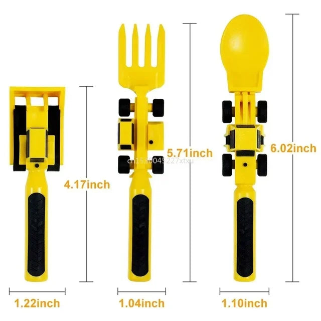 Construction Dinner Set™ - Se acabaron los chirridos en la mesa - Cubertería creativa