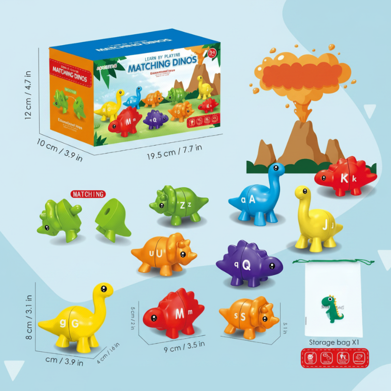 EduDino – Interactivo y creativo: el alfabeto, las formas y los números con dinosaurios