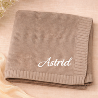 Thumbnail for Personalized Baby Blanket – Suave y única: manta de algodón personalizada con bordado