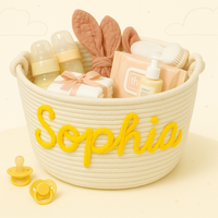 Thumbnail for CuddleBasket – Bonito y personalizado: cesto para pañales personalizado