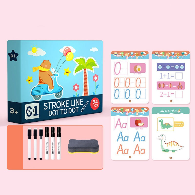 Line Book™ | Primera iniciación a la escritura - Cuaderno de ejercicios para niños