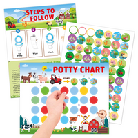 Thumbnail for Potty Training – Juguetón y motivador - tarjeta de control de esfínteres con pegatinas