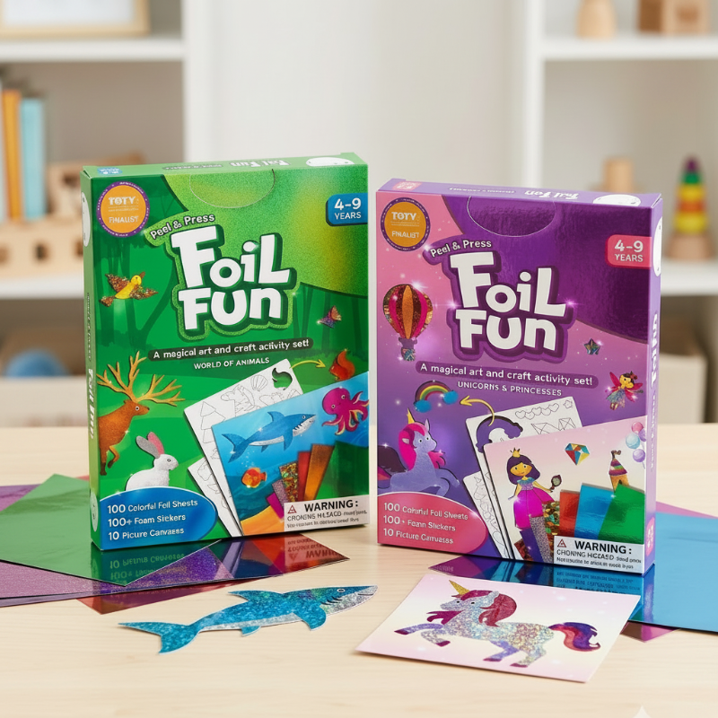FoilMagic – Lúdico y creativo – Set de arte con pegatinas de plástico