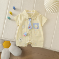 Thumbnail for KiddoStyle – Bonito y suave – Mono infantil con corbata y parche