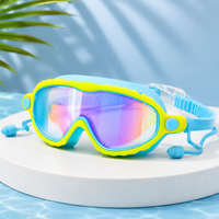 Thumbnail for AquaVision – Protección ajustable contra la condensación y los rayos UV – Gafas de natación de silicona con tapones para los oídos