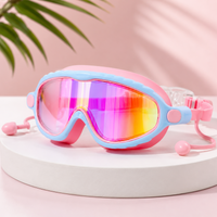 Thumbnail for AquaVision – Protección ajustable contra la condensación y los rayos UV – Gafas de natación de silicona con tapones para los oídos
