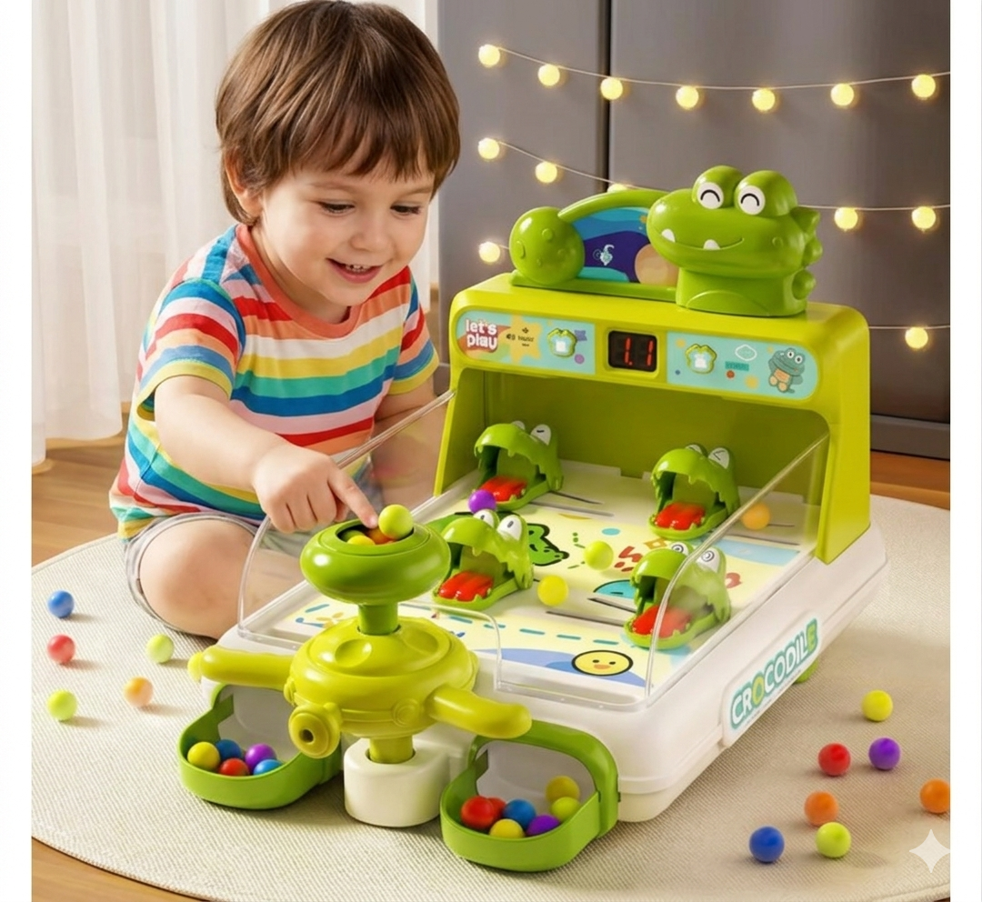 Crocodile Pinball Game – Interactivo y divertido: juego arcade «Cocodrilo»