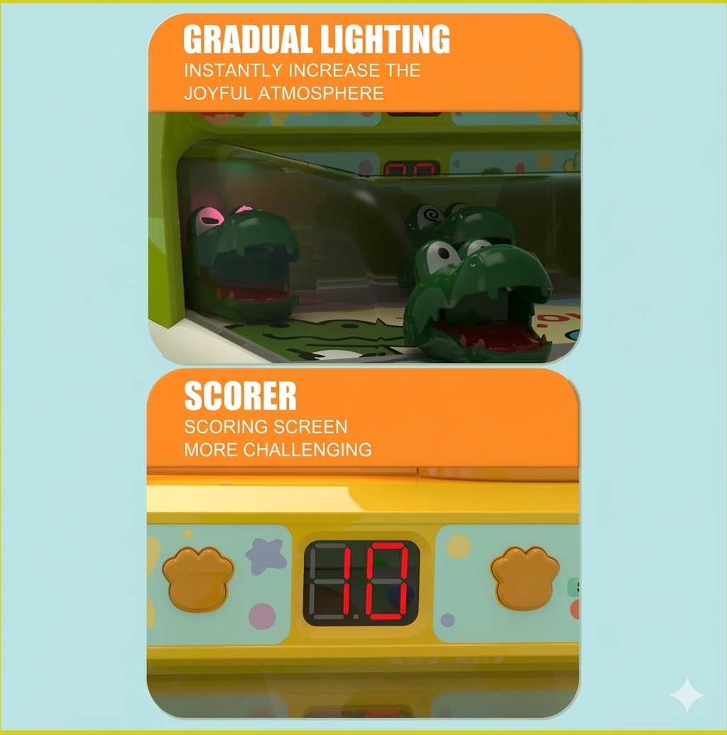 Crocodile Pinball Game – Interactivo y divertido: juego arcade «Cocodrilo»