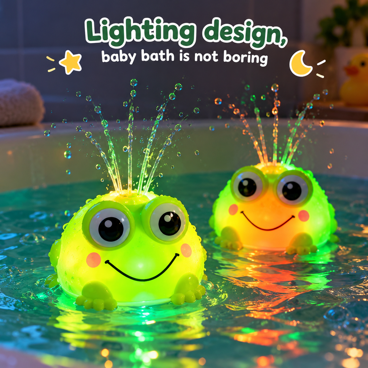 FrogSplash – Alegre e interactivo – Fuente de agua automática