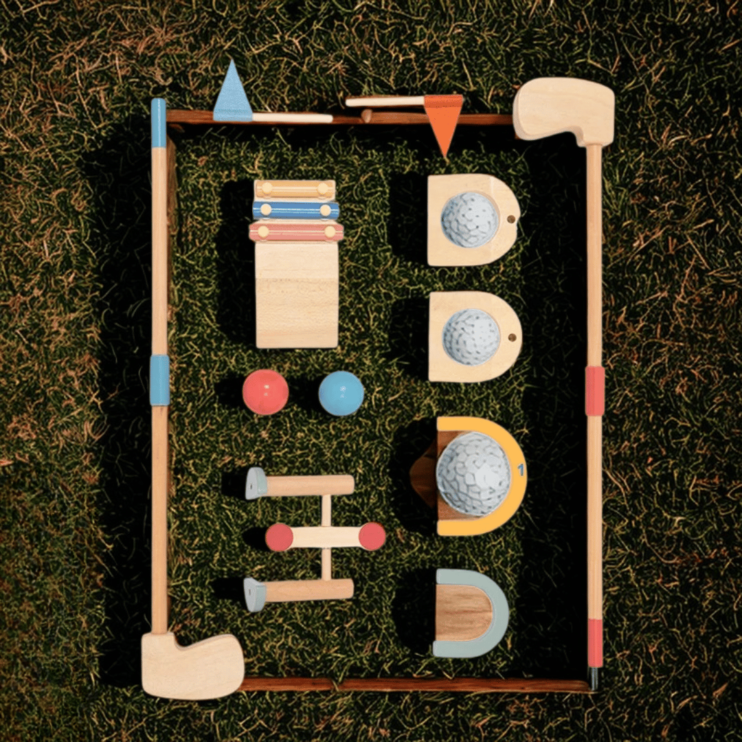 Mini Golfers – Diversión al aire libre – Juego de golf de madera