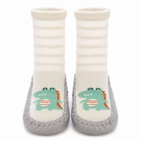 Thumbnail for Toddler Non-slip Socks™ - Steps in Style - Calcetines con suela y estampado animal