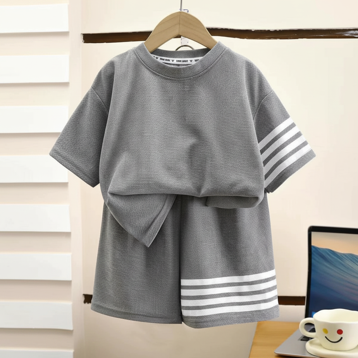 MiniSport – Deportivo y casual – Conjunto de 2 piezas con pantalón corto y camiseta