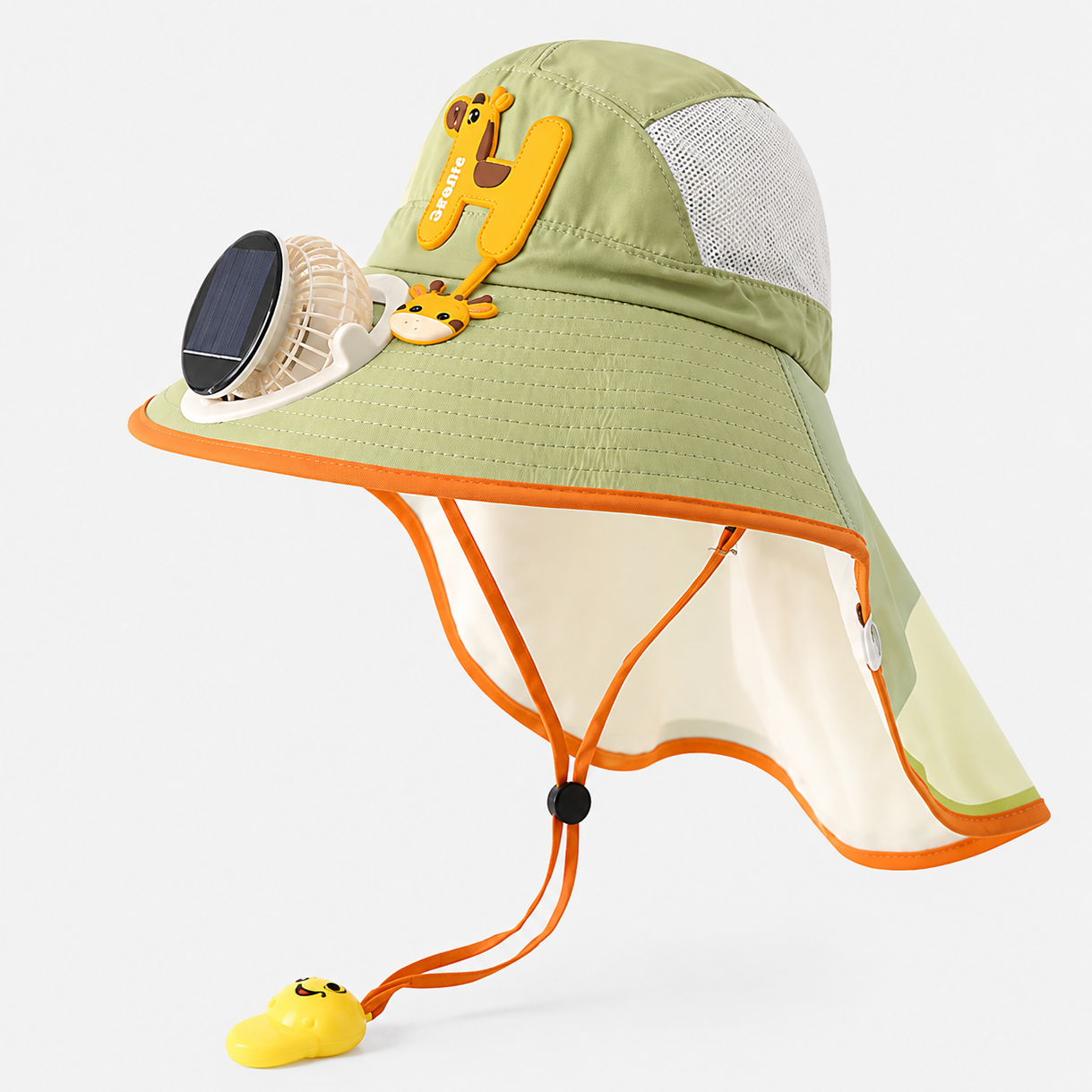 HappyShade – Protección solar y refrigeración – Sombrero de verano para niños con ventilador