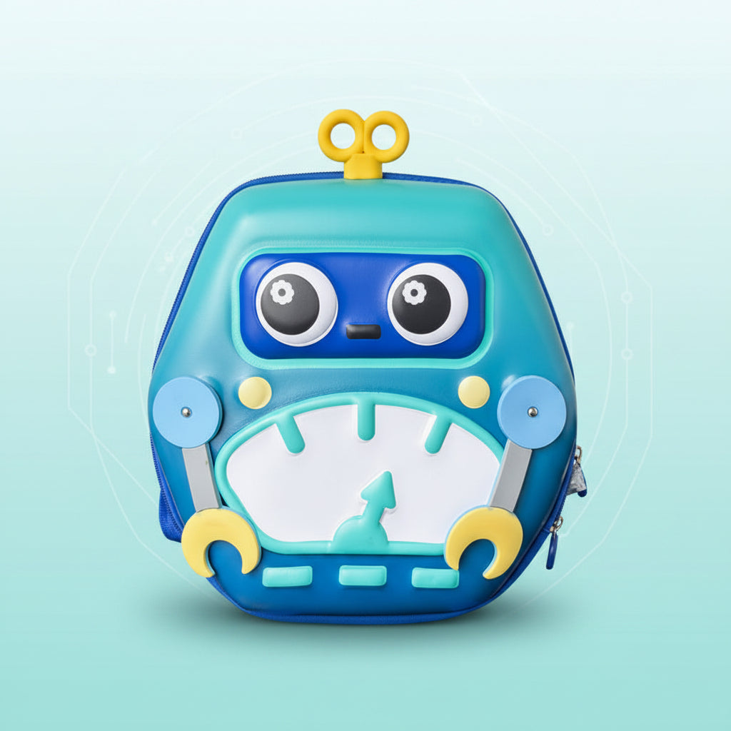 MiniBot – Atrevido y práctico: mochila infantil con diseño de robot