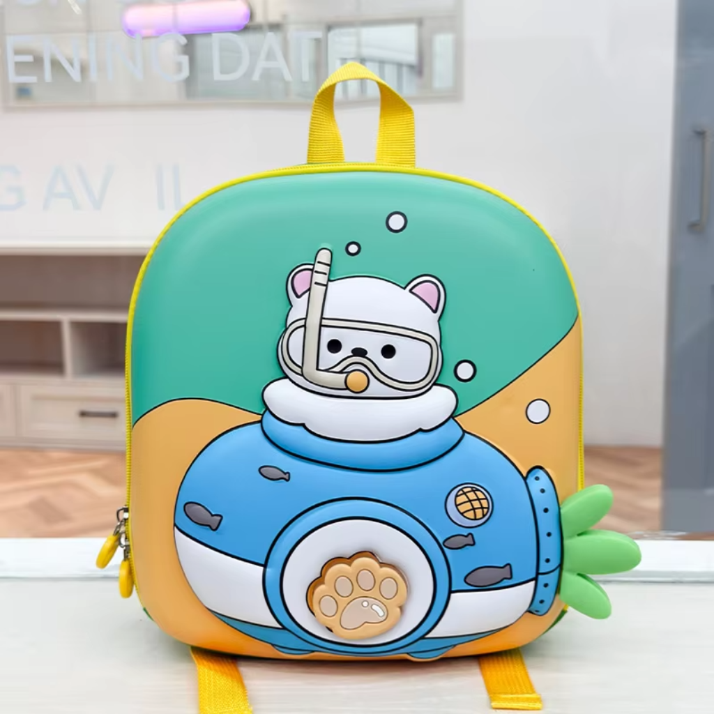 KiddoPack – Bonita y práctica: mochila infantil con patita luminosa