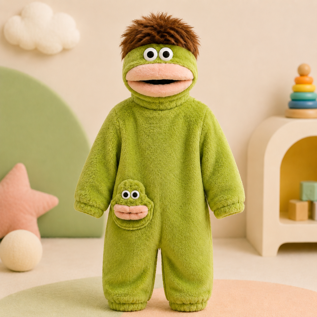 LittleMonster – Cómodo y adorable: mono infantil con un divertido diseño de monstruo