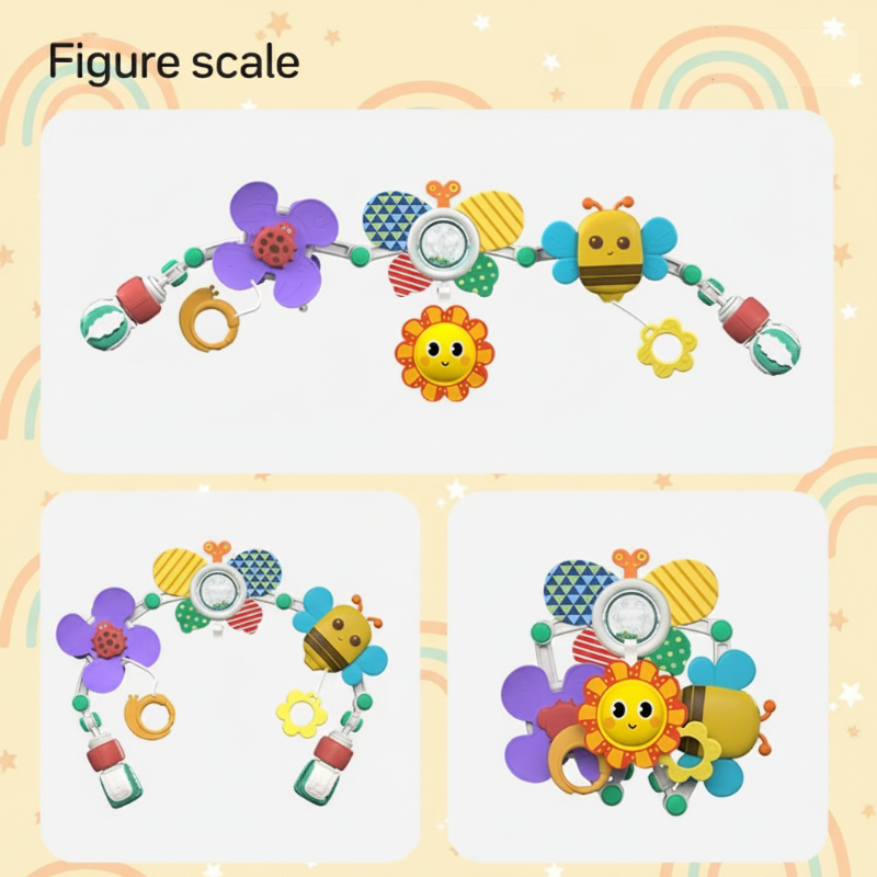 BuzzBloom – Colorido e interactivo – Arco de juegos para bebés