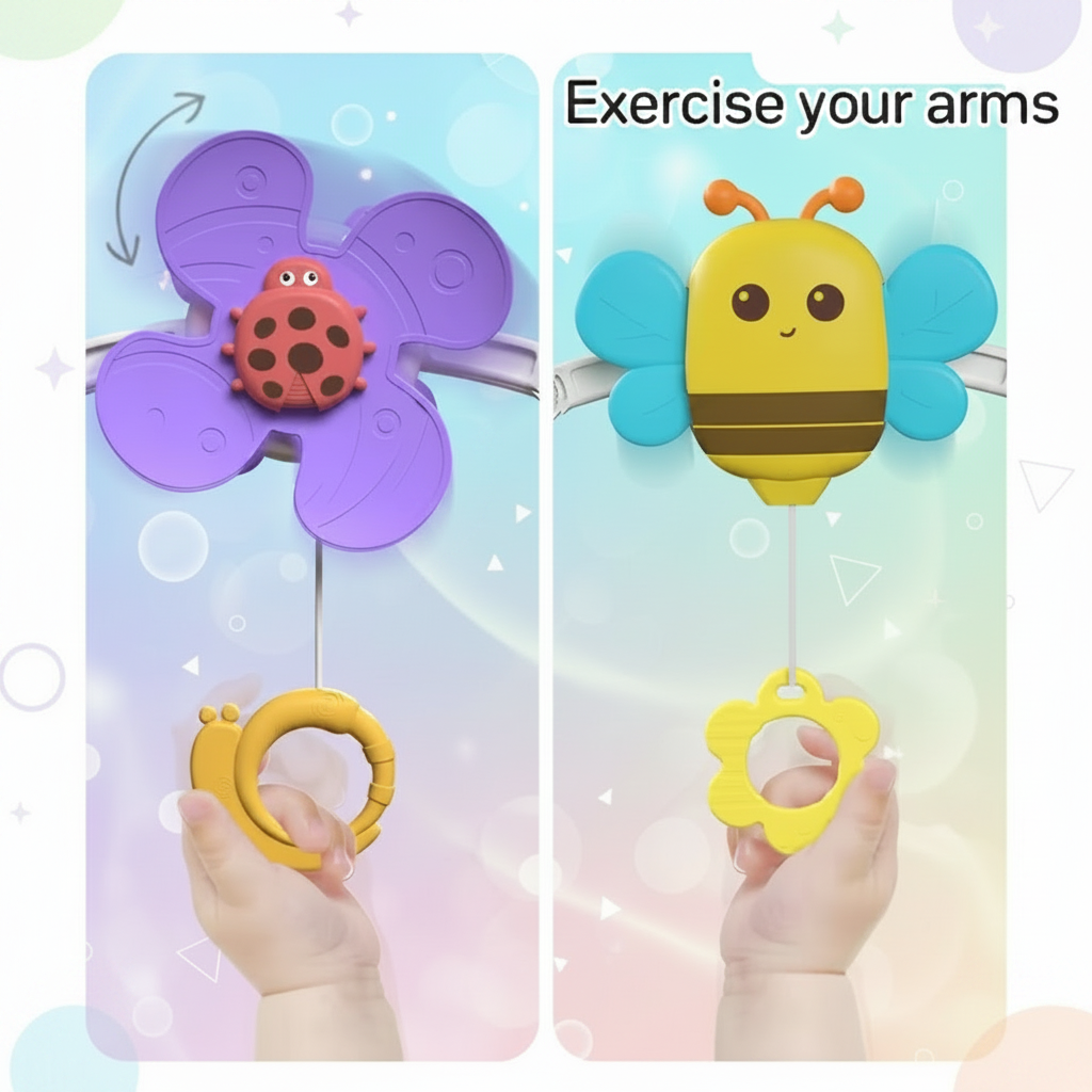 BuzzBloom – Colorido e interactivo – Arco de juegos para bebés