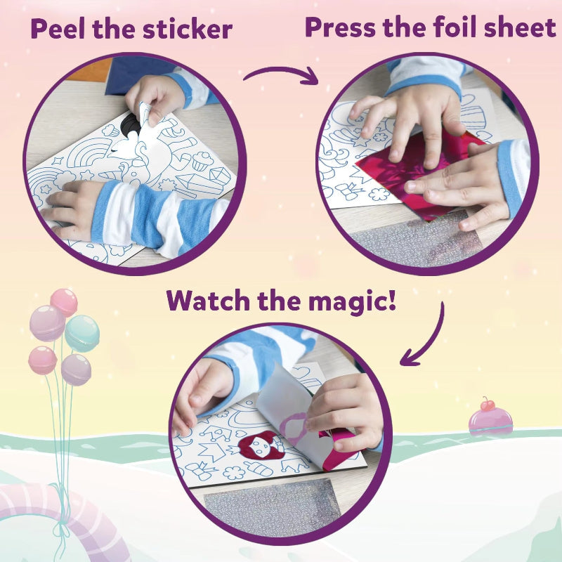 FoilMagic – Lúdico y creativo – Set de arte con pegatinas de plástico