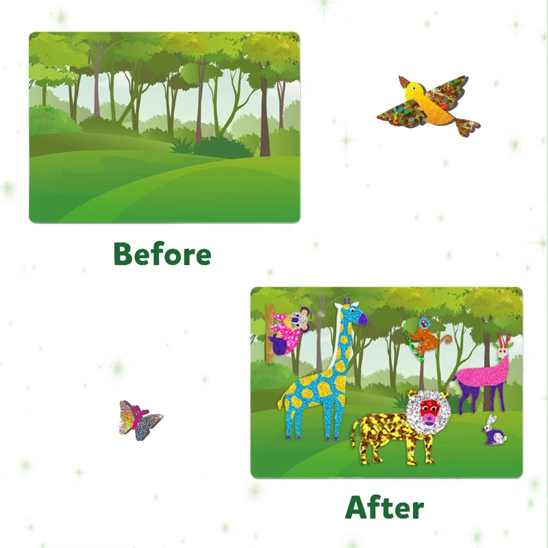 FoilMagic – Lúdico y creativo – Set de arte con pegatinas de plástico
