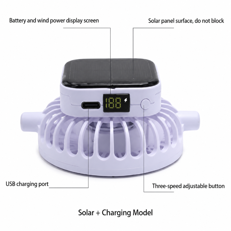 HappyShade – Protección solar y refrigeración – Sombrero de verano para niños con ventilador