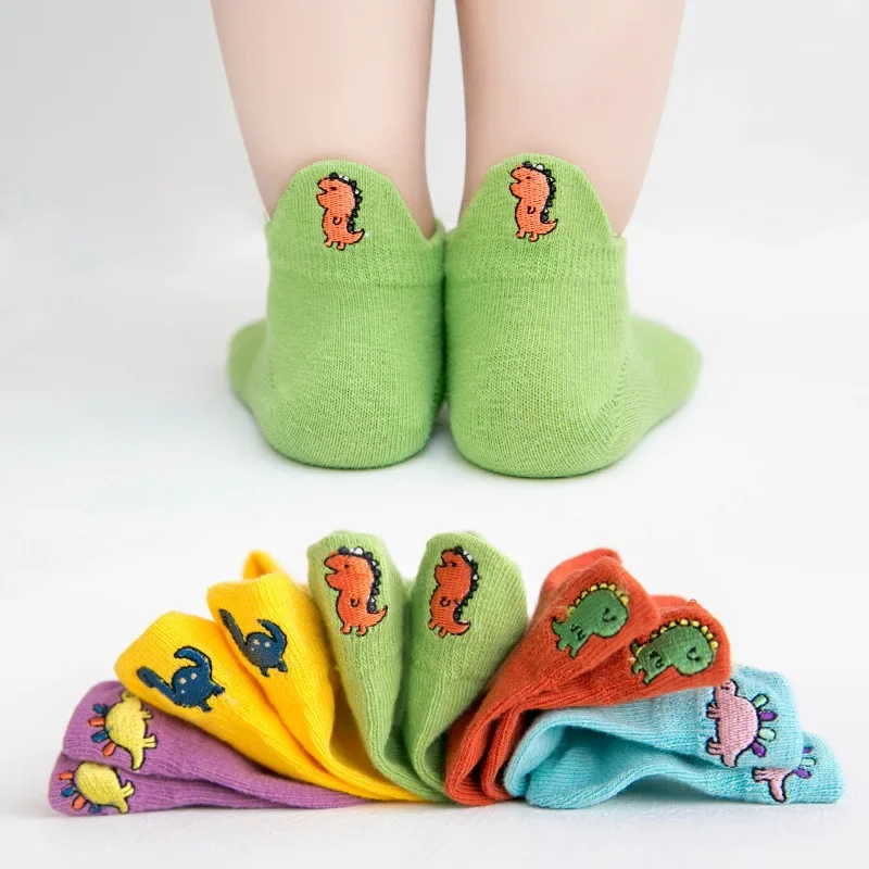 PlayfulToes – Coloridos y suaves – Calcetines cortos para niños (juego de 5)