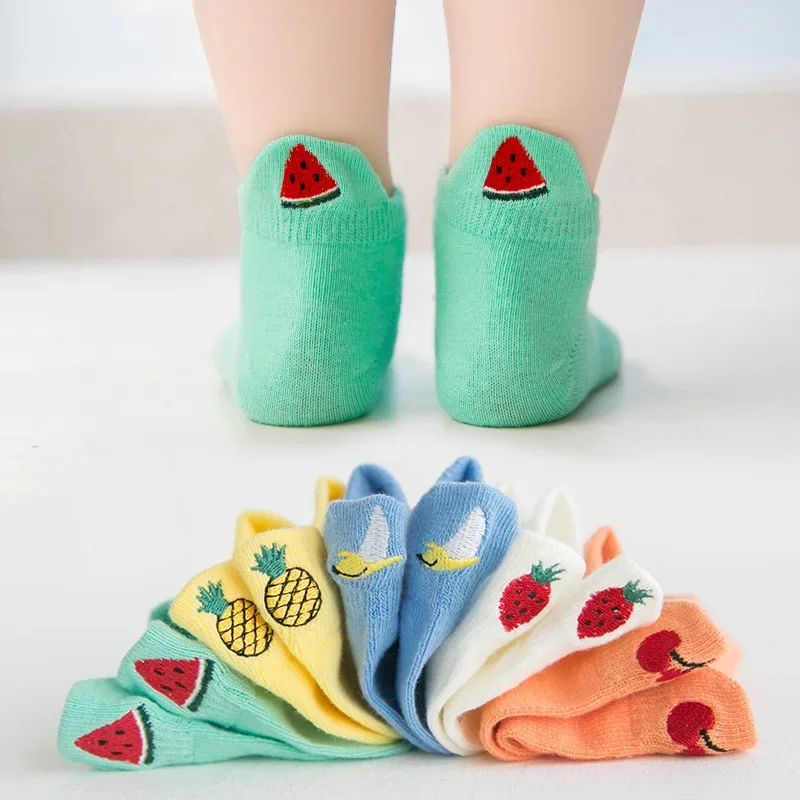 PlayfulToes – Coloridos y suaves – Calcetines cortos para niños (juego de 5)