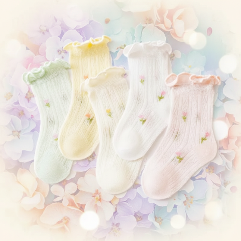 HappyToes – Coloridos y adorables – Calcetines para bebé (juego de 5)