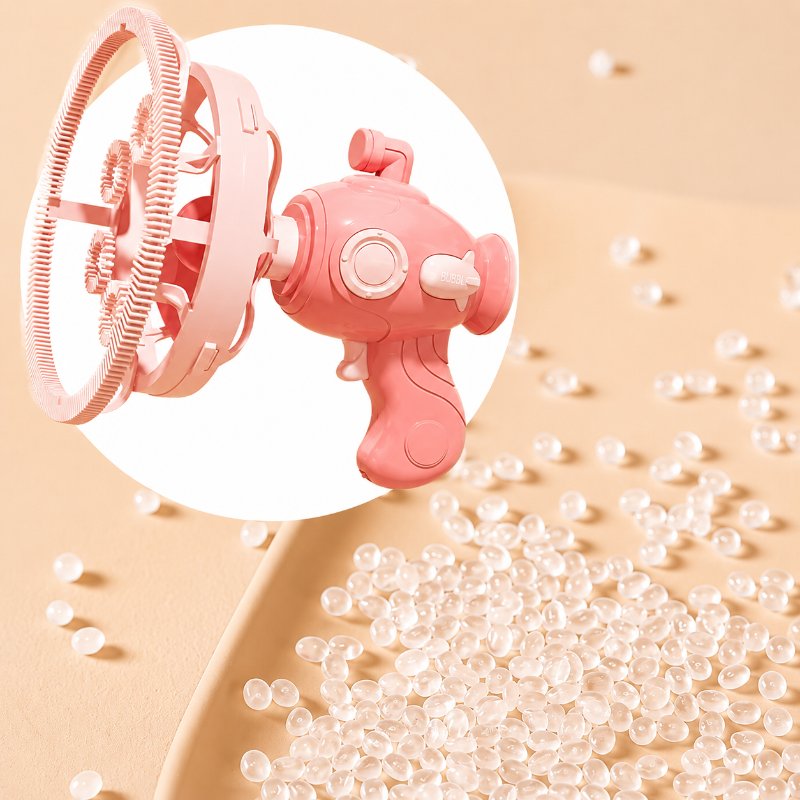 HappyBubbles – Divertido y seguro: pistola de burbujas para niños