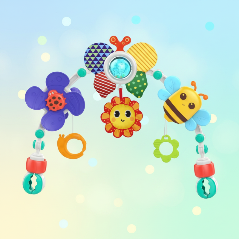 BuzzBloom – Colorido e interactivo – Arco de juegos para bebés