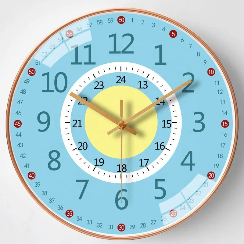 ChildrenTime – Independiente y tranquilo: reloj de pared educativo para niños
