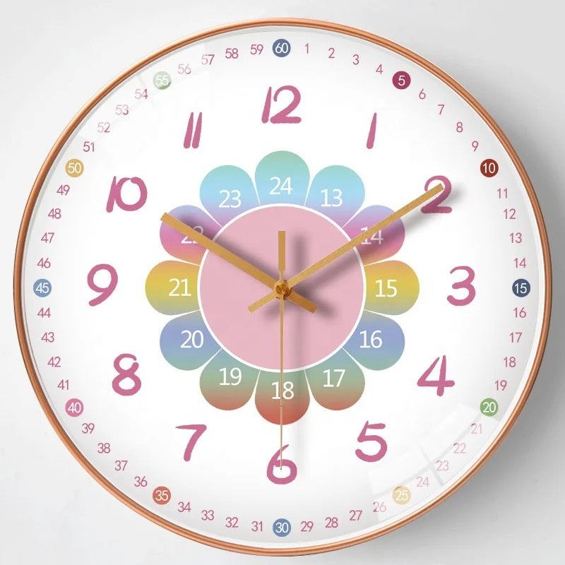 ChildrenTime – Independiente y tranquilo: reloj de pared educativo para niños