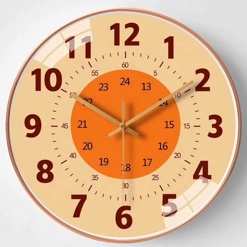 ChildrenTime – Independiente y tranquilo: reloj de pared educativo para niños