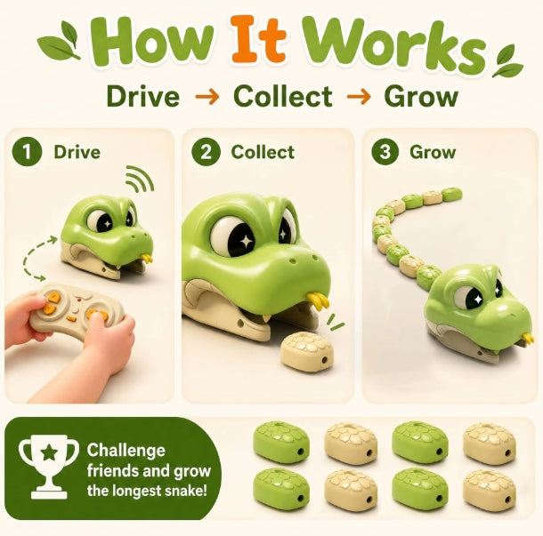 SnakeChase – Interactivo y emocionante: juguete «serpiente» con mando a distancia