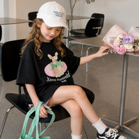Thumbnail for SunnyKids – Cómoda y monísima: camiseta oversize con estampado de dibujos animados