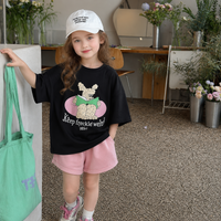 Thumbnail for SunnyKids – Cómoda y monísima: camiseta oversize con estampado de dibujos animados