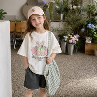 Thumbnail for SunnyKids – Cómoda y monísima: camiseta oversize con estampado de dibujos animados