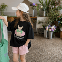 Thumbnail for SunnyKids – Cómoda y monísima: camiseta oversize con estampado de dibujos animados
