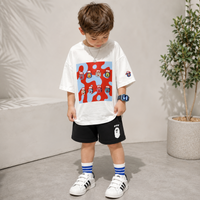 Thumbnail for TinyTrend – Informal y con estilo: camiseta infantil con estampado colorido