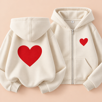 Thumbnail for LittleLove – Suave y tierno – Sudadera con capucha para niños con estampado de corazones