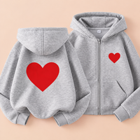 Thumbnail for LittleLove – Suave y tierno – Sudadera con capucha para niños con estampado de corazones