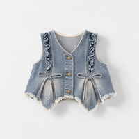 Thumbnail for DenimBelle – Moderno y adorable: conjunto infantil de 3 piezas en denim