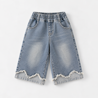 Thumbnail for DenimBelle – Moderno y adorable: conjunto infantil de 3 piezas en denim