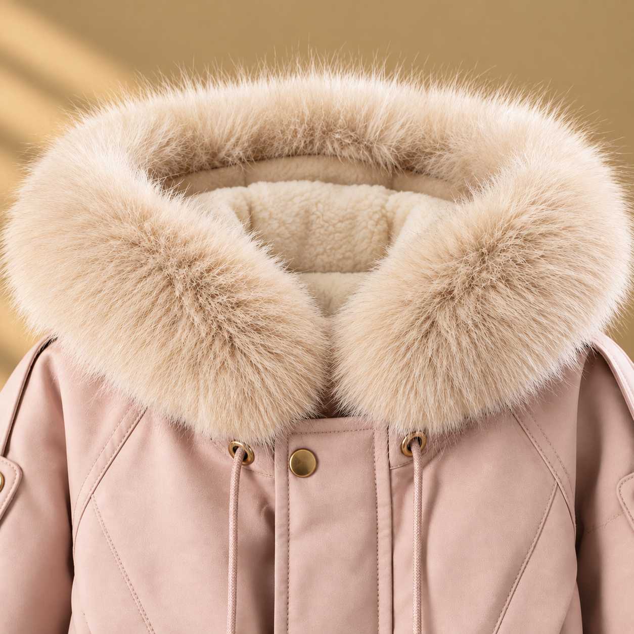CozyParka – Cálido y suave – Abrigo de invierno para niñas con cuello de felpa