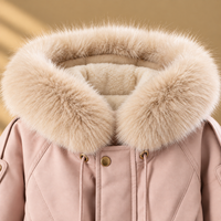 Thumbnail for CozyParka – Cálido y suave – Abrigo de invierno para niñas con cuello de felpa